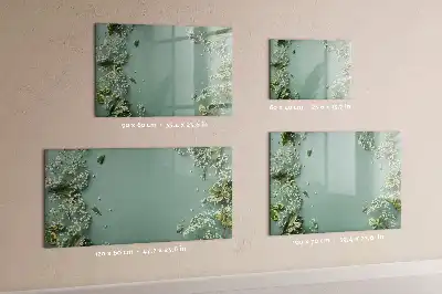 Tableau magnétique à dessiner motif fleurs délicates