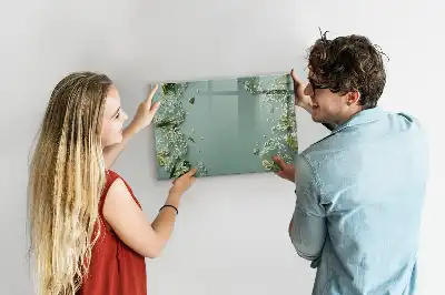 Tableau magnétique à dessiner motif fleurs délicates