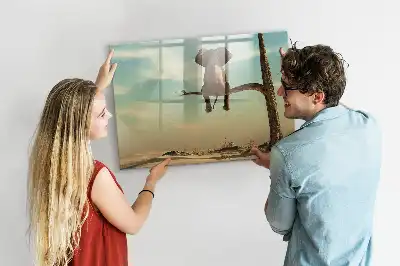 Tableau magnétique pour dessiner motif éléphant sur l'arbre