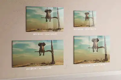 Tableau magnétique pour dessiner motif éléphant sur l'arbre