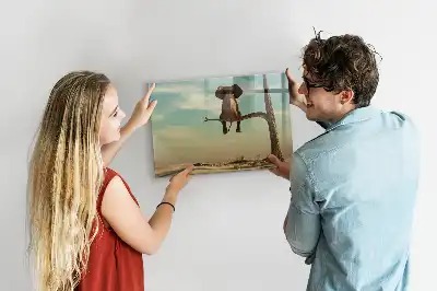 Tableau magnétique pour dessiner motif éléphant sur l'arbre
