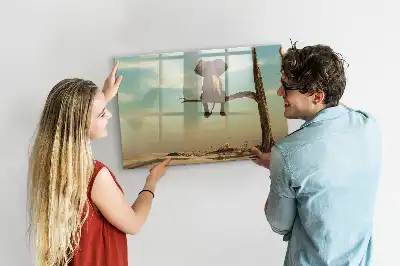 Tableau magnétique pour dessiner motif éléphant sur l'arbre