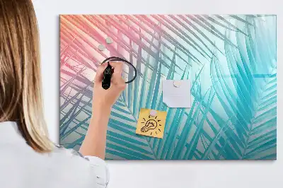 Tableau magnétique pour dessiner modèle palmier tropical