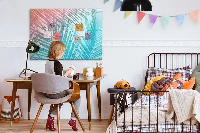 Tableau magnétique pour dessiner modèle palmier tropical