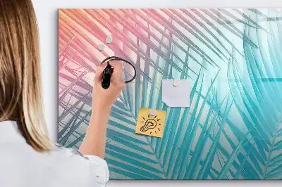 Tableau magnétique pour dessiner modèle palmier tropical