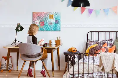Tableau magnétique pour dessiner modèle palmier tropical