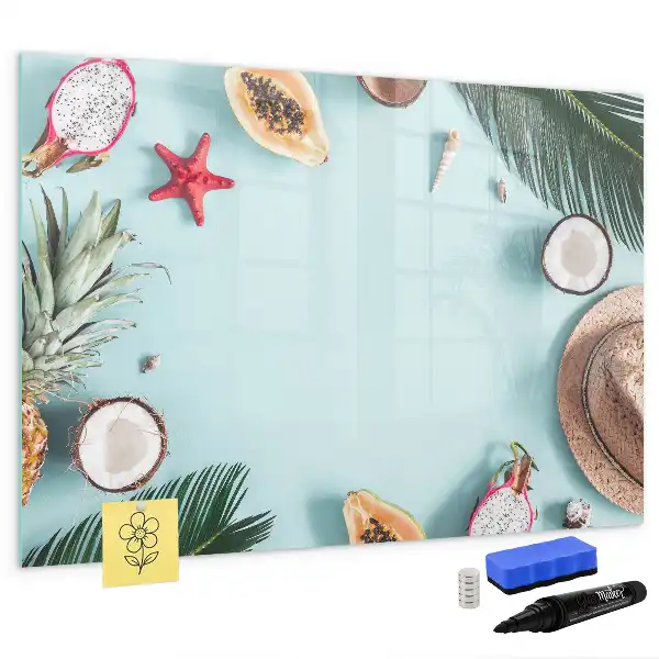 Tableau magnétique pour dessiner modèle composition estivale
