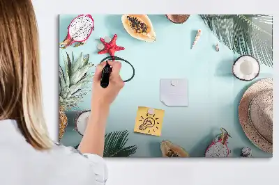 Tableau magnétique pour dessiner modèle composition estivale