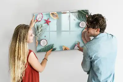 Tableau magnétique pour dessiner modèle composition estivale