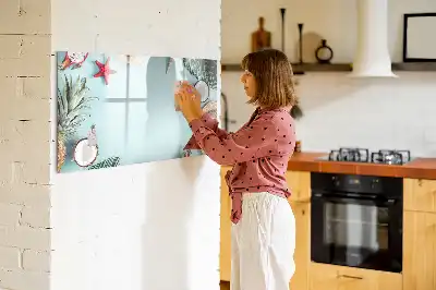 Tableau magnétique pour dessiner modèle composition estivale