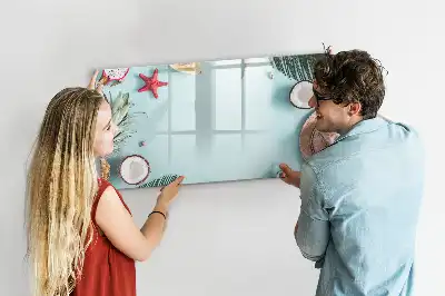 Tableau magnétique pour dessiner modèle composition estivale