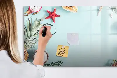 Tableau magnétique pour dessiner modèle composition estivale