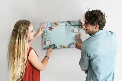 Tableau magnétique pour dessiner modèle composition estivale