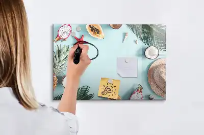 Tableau magnétique pour dessiner modèle composition estivale