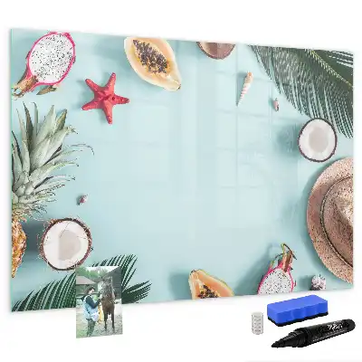 Tableau magnétique pour dessiner modèle composition estivale