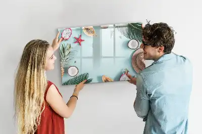 Tableau magnétique pour dessiner modèle composition estivale