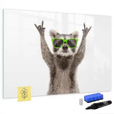 Tableau magnétique à dessiner motif succulentes avec lunettes