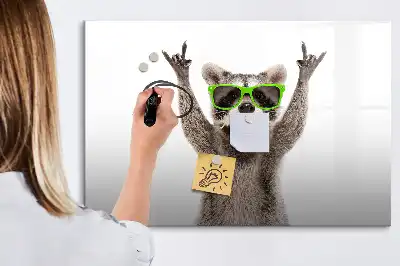 Tableau magnétique à dessiner motif succulentes avec lunettes