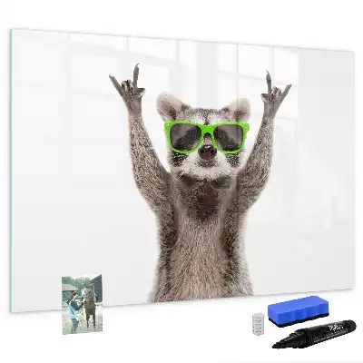 Tableau magnétique à dessiner motif succulentes avec lunettes