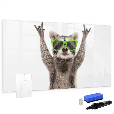 Tableau magnétique à dessiner motif succulentes avec lunettes