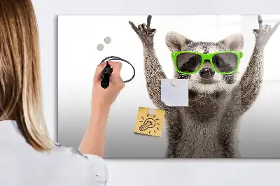 Tableau magnétique à dessiner motif succulentes avec lunettes
