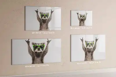 Tableau magnétique à dessiner motif succulentes avec lunettes