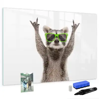 Tableau magnétique à dessiner motif succulentes avec lunettes