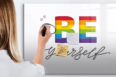 Tableau magnétique à dessiner motif Sois toi-même