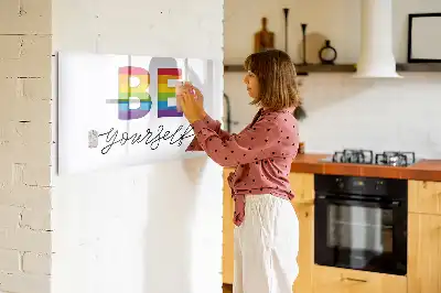 Tableau magnétique à dessiner motif Sois toi-même