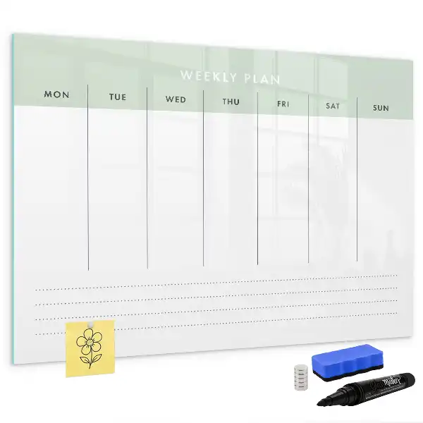 Planificateur hebdomadaire magnétique tableau pour dessiner