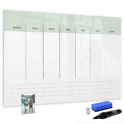 Planificateur hebdomadaire magnétique tableau pour dessiner