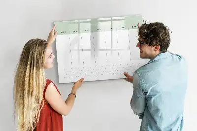 Planificateur hebdomadaire magnétique tableau pour dessiner