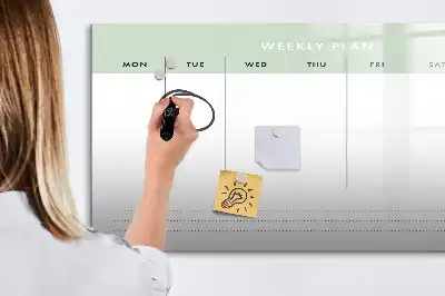Planificateur hebdomadaire magnétique tableau pour dessiner