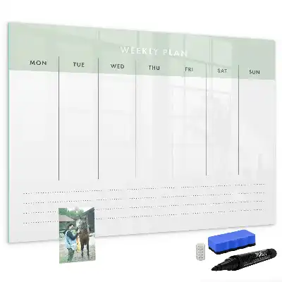 Planificateur hebdomadaire magnétique tableau pour dessiner