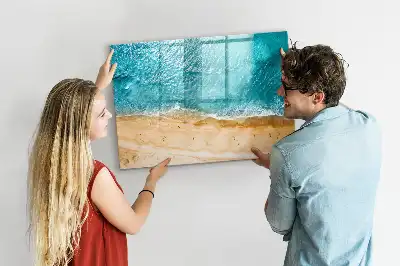 Tableau magnétique à dessiner motifs personnes sur la plage