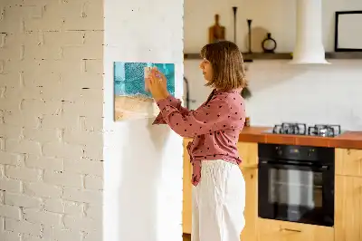 Tableau magnétique à dessiner motifs personnes sur la plage