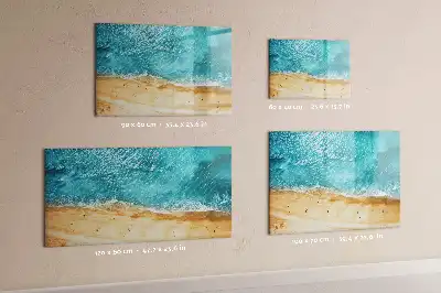 Tableau magnétique à dessiner motifs personnes sur la plage