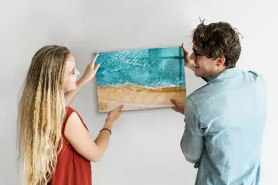 Tableau magnétique à dessiner motifs personnes sur la plage
