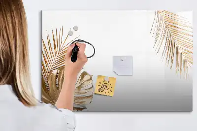 Tableau magnétique pour dessiner modèle feuilles exotiques