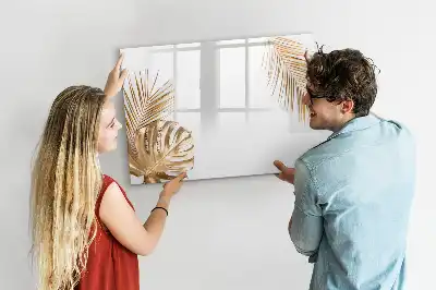Tableau magnétique pour dessiner modèle feuilles exotiques