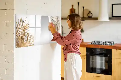 Tableau magnétique pour dessiner modèle feuilles exotiques