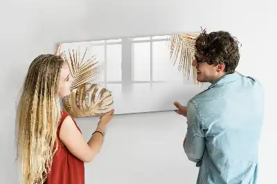 Tableau magnétique pour dessiner modèle feuilles exotiques
