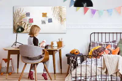 Tableau magnétique pour dessiner modèle feuilles exotiques