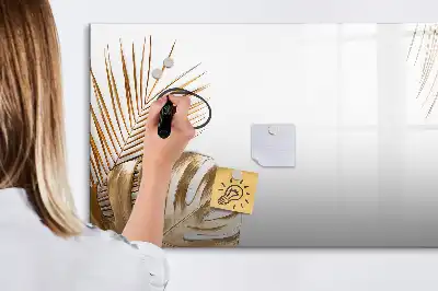 Tableau magnétique pour dessiner modèle feuilles exotiques