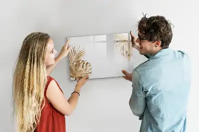 Tableau magnétique pour dessiner modèle feuilles exotiques