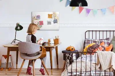 Tableau magnétique pour dessiner modèle feuilles exotiques