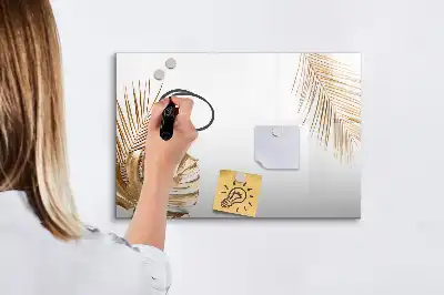Tableau magnétique pour dessiner modèle feuilles exotiques