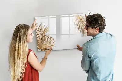 Tableau magnétique pour dessiner modèle feuilles exotiques