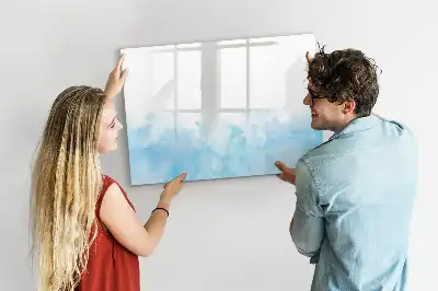 Tableau magnétique pour dessiner motif taches peintes