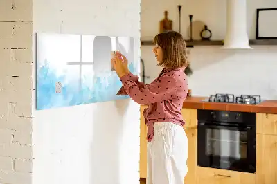 Tableau magnétique pour dessiner motif taches peintes